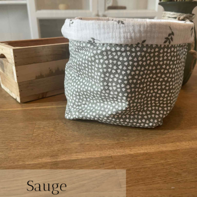 Grande panière de rangement "romantique"